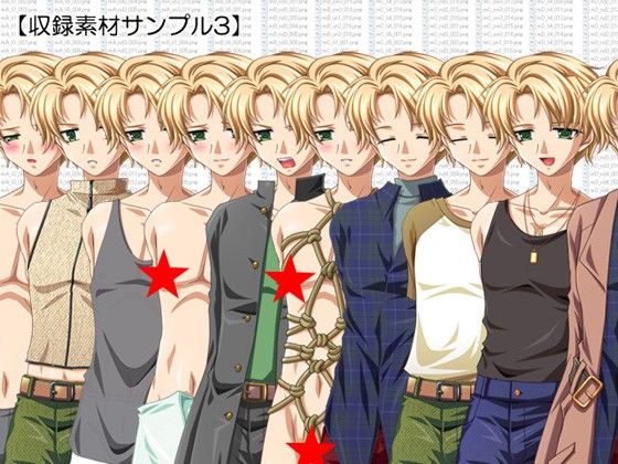 立ち絵素材集 Vol.5真摯型ヒーロー編成人向 画像2