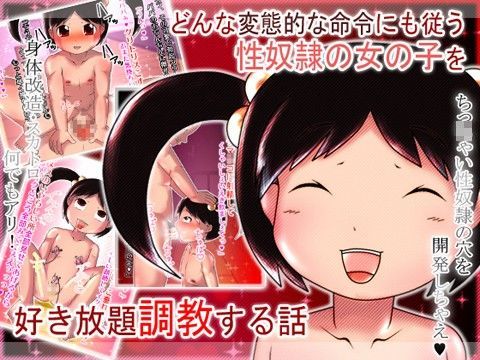 どんな変態的な命令にも従う性奴●の女の子を好き放題調教する話