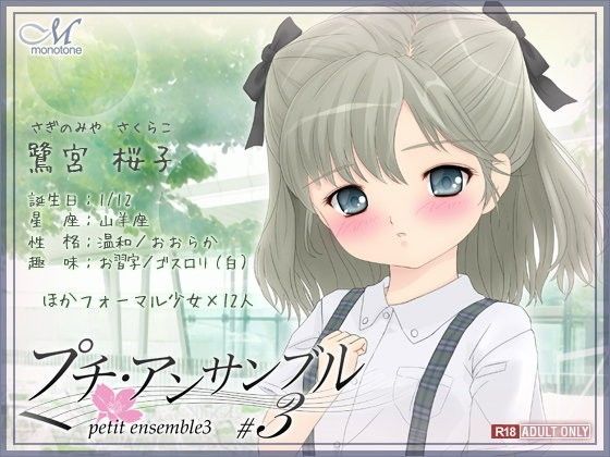 プチ・アンサンブル3[モノトーン] 