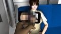 超絶劇ミニJKのスカートの中を盗撮したパンチラ動画を、本人のど真ん前で鑑賞しまくる。