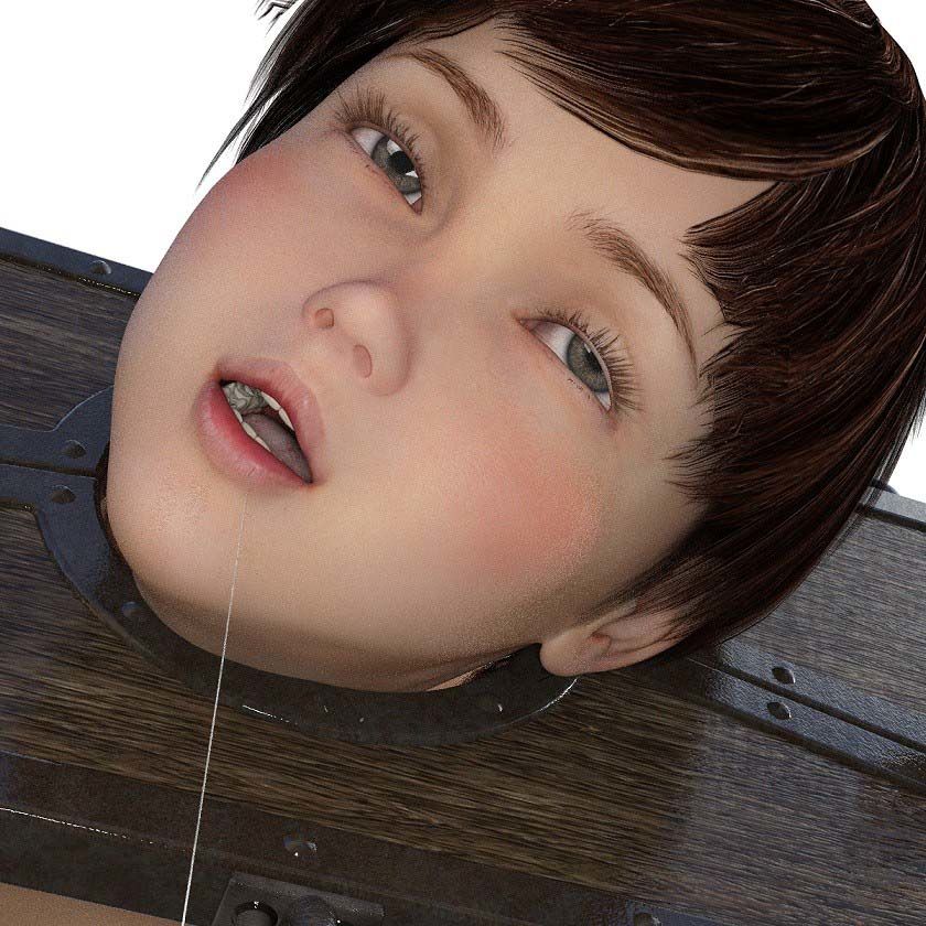 お尻を叩かれ、カンチョウされる少女 キンク文庫 エロ画像3