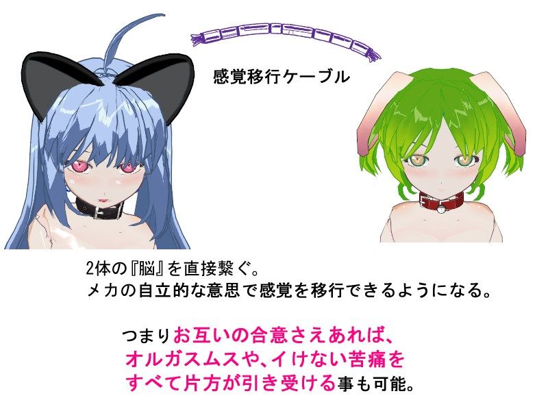メカっ娘姉妹の脳にケーブル繋いでブッ壊れるまで絶頂管理してみた！ 前編 あとりえ本気汁 エロ画像3