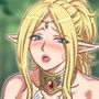 触手の罠に堕ちる女エルフ