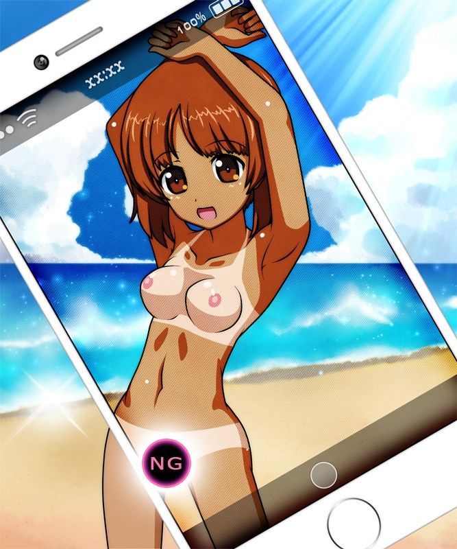 海と水着とみほの日焼け演習！ ガルパン エロ画像5