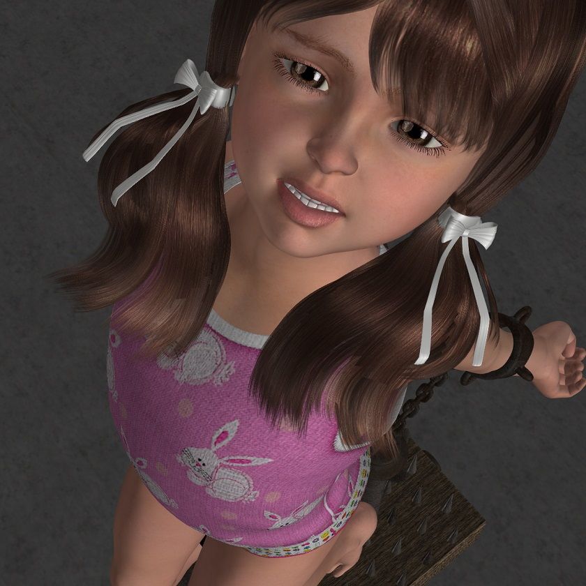 拘束浣腸水責めされるロ○ータ姫 キンク文庫 エロ画像5