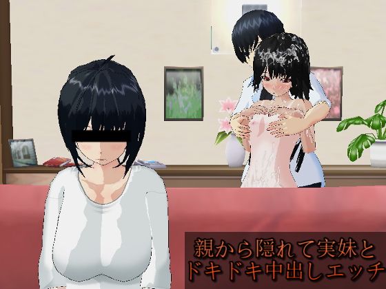 親から隠れて実妹とドキドキ中出しエッチ...1