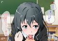 魔法陣で呼び出した奉仕部の部長と学校の中でヤリまくる話