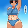 kv ムチムチで日焼けあとのある陸上部員