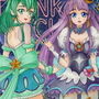 ス〇ートゥイン〇ルプ〇キュアのアナログイラスト（コピック系作品）