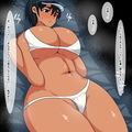 lw ビキニ水着を着たボーイッシュ褐色娘