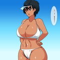 lx ビキニ水着を着たボーイッシュ褐色娘