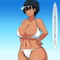 lx ビキニ水着を着たボーイッシュ褐色娘