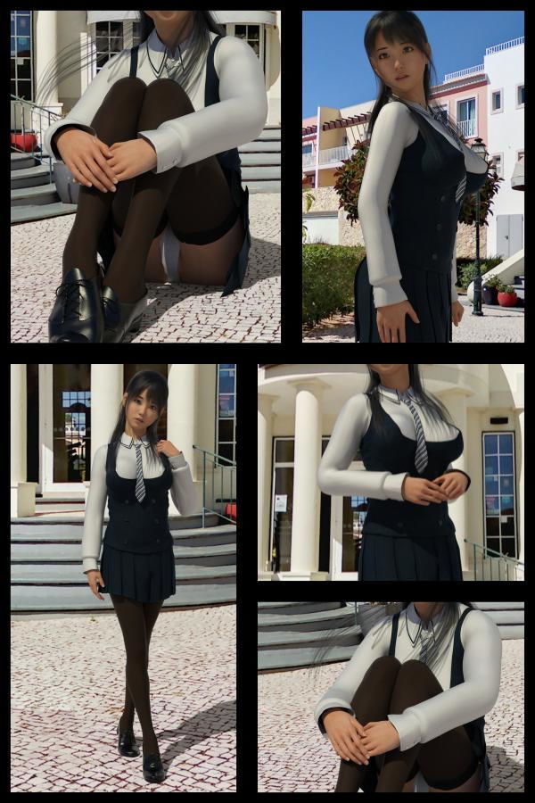 サンプル-【TD・All】『理想の彼女を3DCGで作ります』から生まれたバーチャルアイドル「戸坂藍子」の写真集:Aiko-08（あいこ08） - サンプル画像