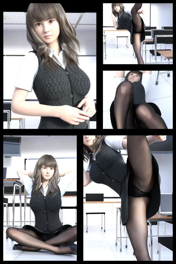 サンプル-【TD・All】『理想の彼女を3DCGで作ります』から生まれたバーチャルアイドル「松浦絵美」の写真集:Emi-01（エミ01） - サンプル画像