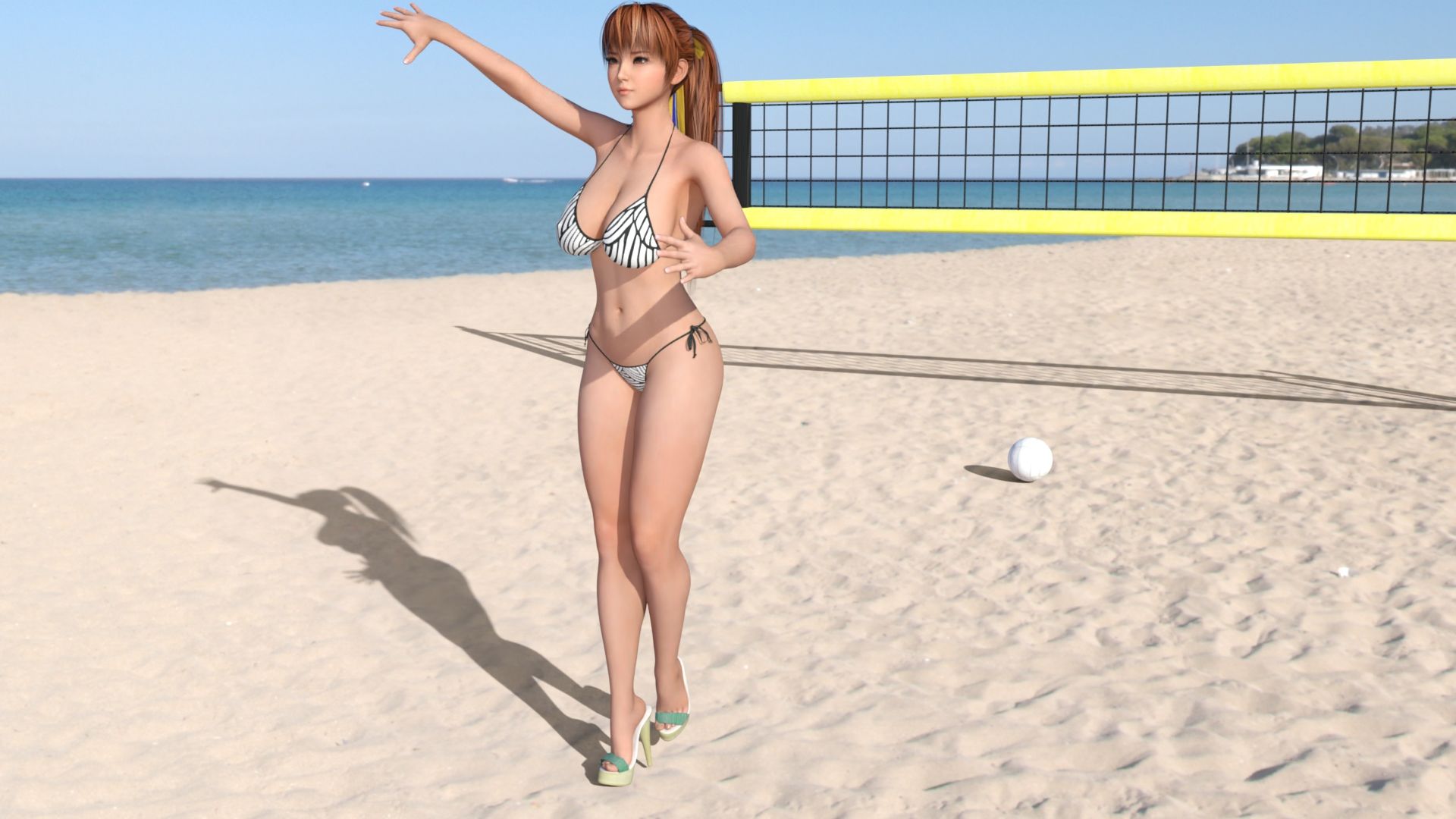 【▲100】ある格闘技のコスプレをして南国でグラビア撮影の一ノ瀬廻里。大自然の中で開放感に浸る余り性的にもリミッターが外れて現地の青年と屋外性交してしまう彼女（03:69シックスナイン）_4