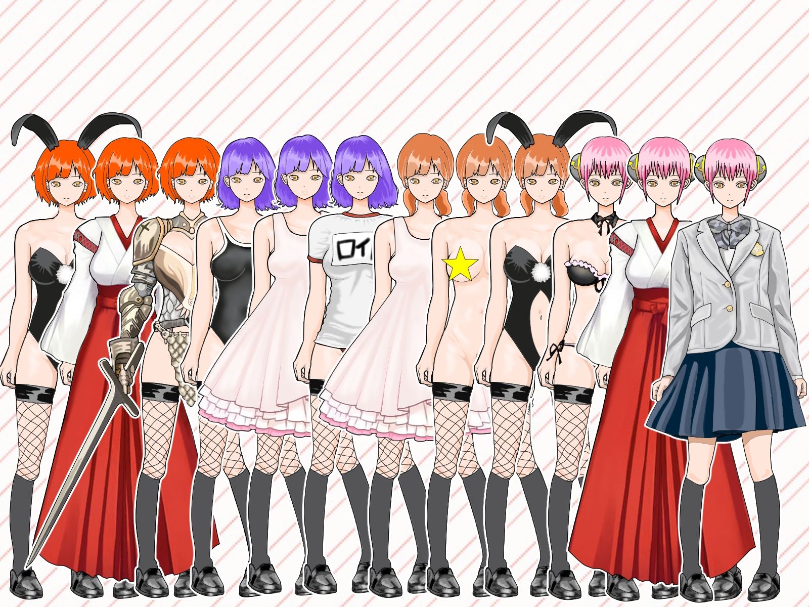 著作権フリー立キャラ素材集Vol.2 アニメートル エロ画像8