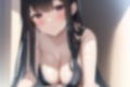 黒髪ロング水着エロCG集