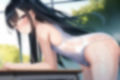 黒髪ロングスク水エロCG集