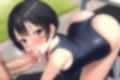 黒髪ショートスク水エロCG集