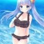 水着少女に白い○○サンプル画像