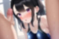 黒髪ロング競泳水着エロCG集