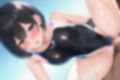 黒髪ショート競泳水着エロCG集