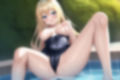 金髪ロングスク水エロCG集