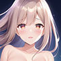 夜桜着物美人