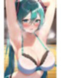 眼鏡ミクちゃん顔射＋脇ふぇち 詰め合わせ40枚！！