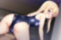 金髪ロング競泳水着エロCG集