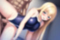 金髪ロング競泳水着エロCG集