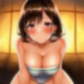 憧れの先輩の水着を着てピース 画像5