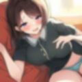 憧れの先輩の水着を着てピース 画像7