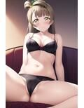 ラ○ライブ！CG集 南こ〇り（黒下着） R-18あり 画像1