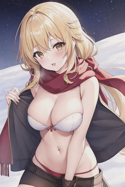 雪山×ブロンド少女 画像4