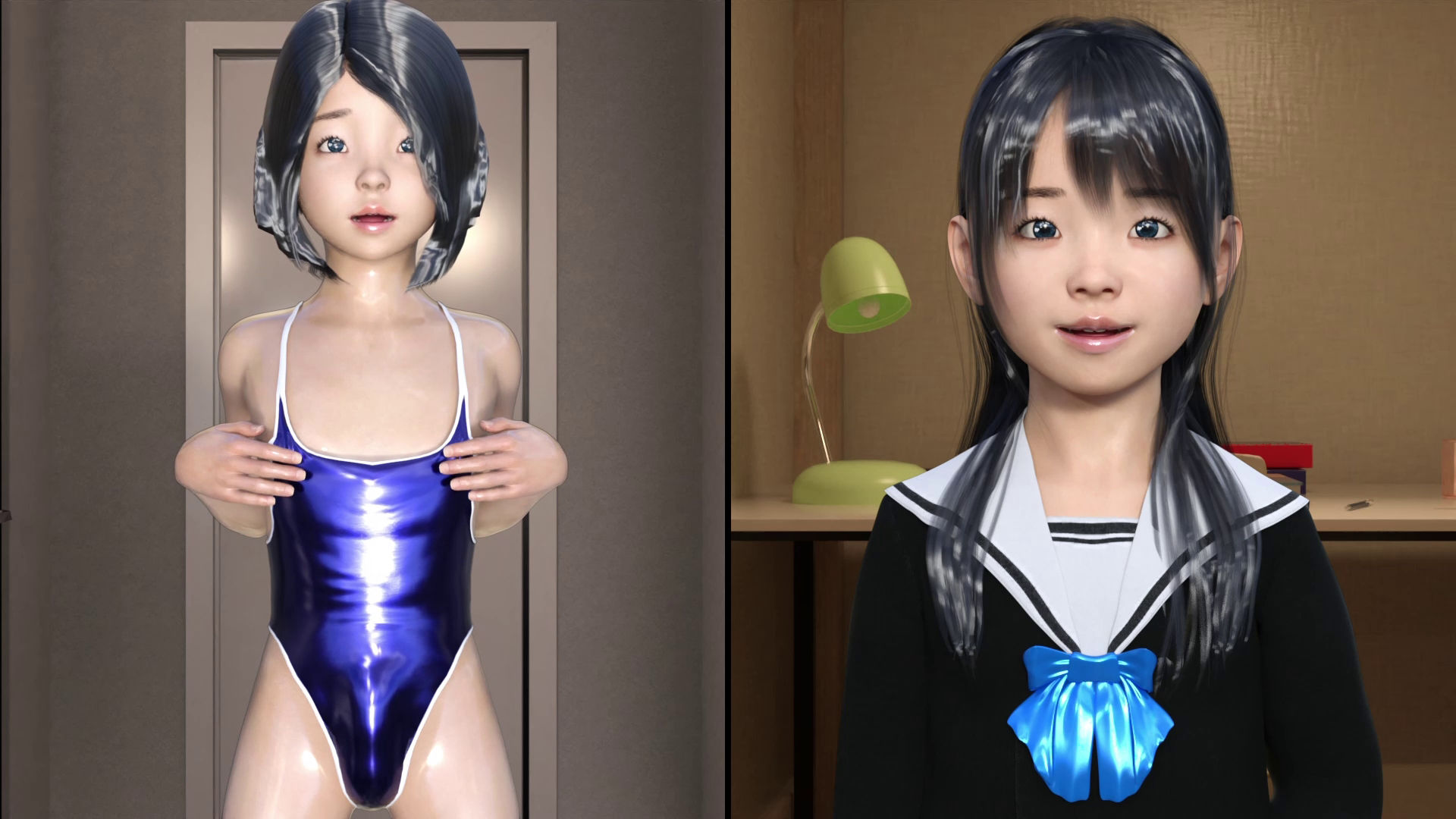 間違えて送られてきた兄の女装オナニー動画を見る妹(光沢3Dっ娘クラブ) - FANZA同人