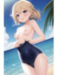 スク水っ娘と野外生セックス4 画像1