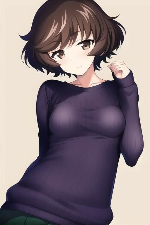 サンプル画像3:「健全な」秋山優花里2(歪) [d_259882]