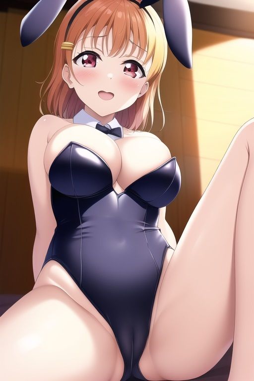 ラ○ライブ！サンシャイン！！CG集 高○千歌（バニーガール） R-18あり 画像1