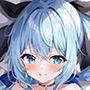 青髪少女と中出しSEX