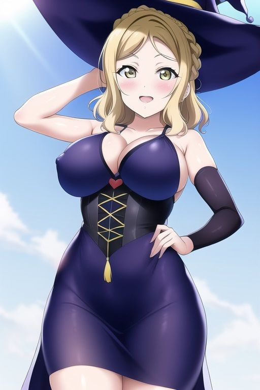 サンプル画像3:ラ○ライブ！サンシャイン！！CG集 小○鞠莉（魔女コス） R-18あり(メンダコ) [d_264032]