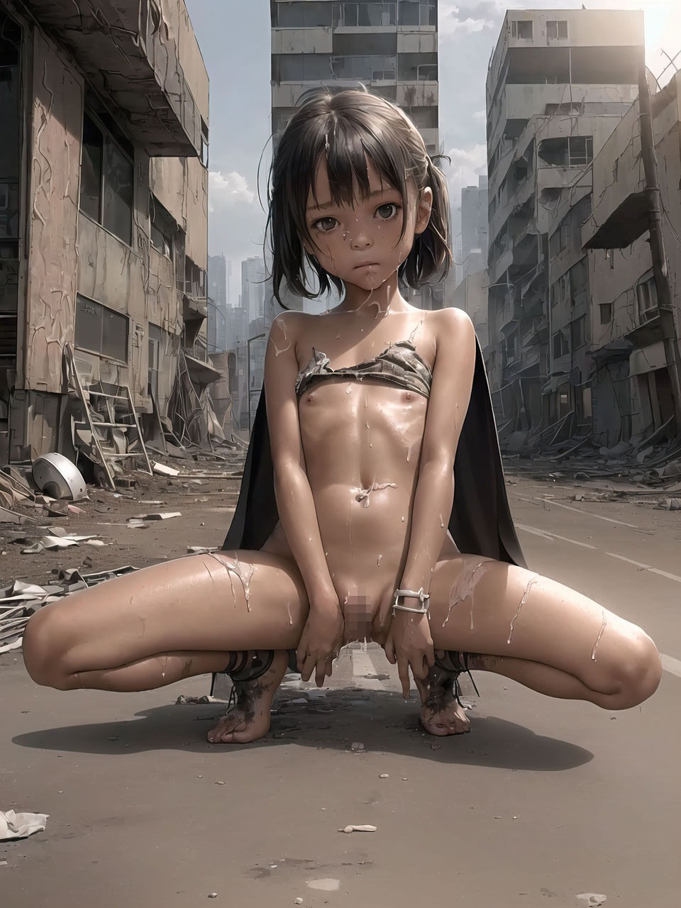 Artificial Impotence：人工不能のエロマンガ世紀末な世界の少女たち首輪・鎖・拘束具dmm18fanzaの画像