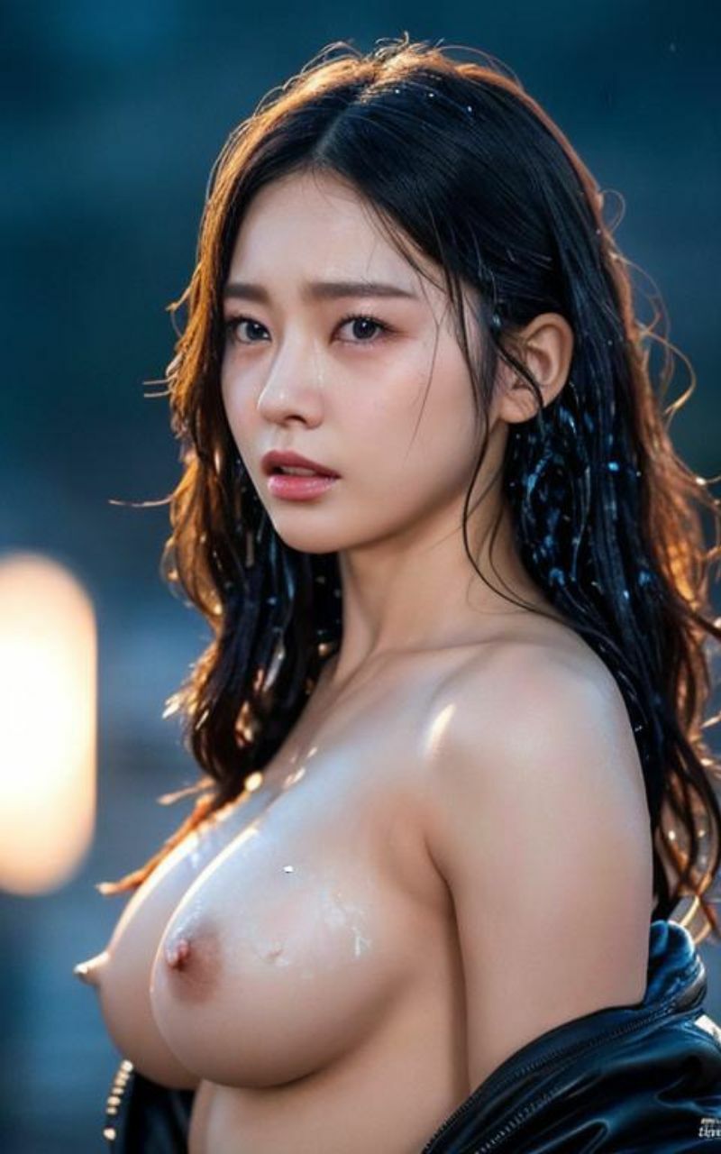 雨に濡れた美女たち〜AI美女ヌード写真集〜 画像1