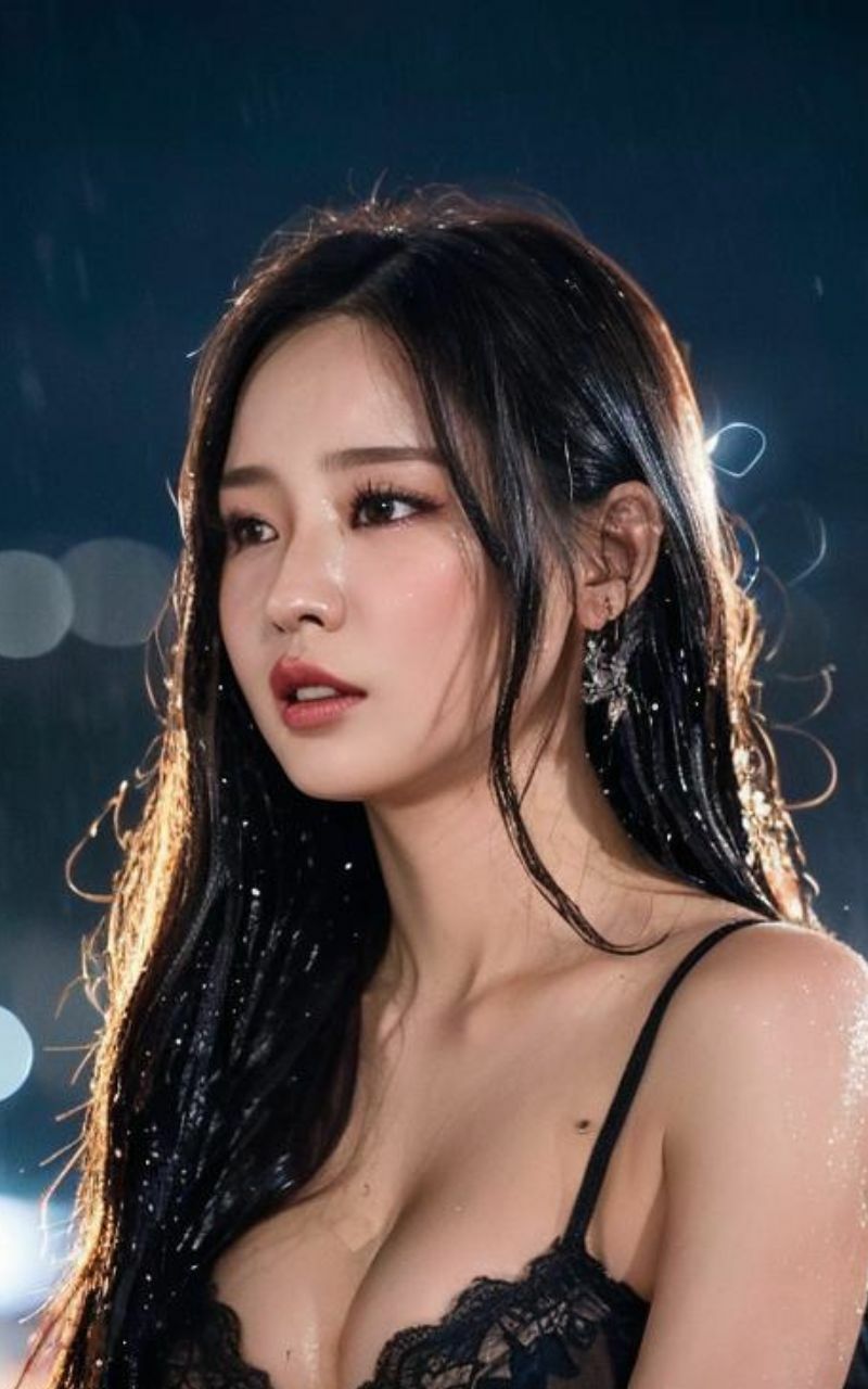 雨に濡れた美女たち〜AI美女ヌード写真集〜 画像6