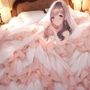 ウエディングドレス美少女セット8ベッドイン