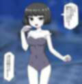 深夜のプールでスク水幽霊と