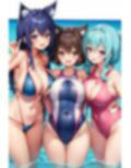 ビーチの天使ケモ耳 美少女AIイラスト集※アニメ 画像3
