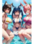 ビーチの天使ケモ耳 美少女AIイラスト集※アニメ 画像9