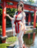 爆乳えっちな巫女さんと雨宿り