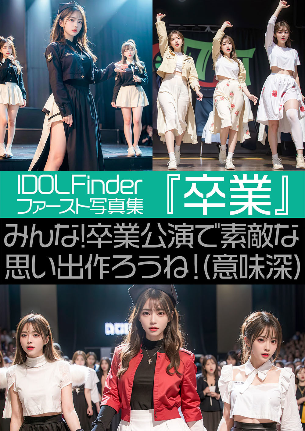 IDOL Finder ファースト写真集『卒業』みんな！卒業公演で素敵な思い出作ろうね！（意味深）(エミノツカサ) - FANZA同人